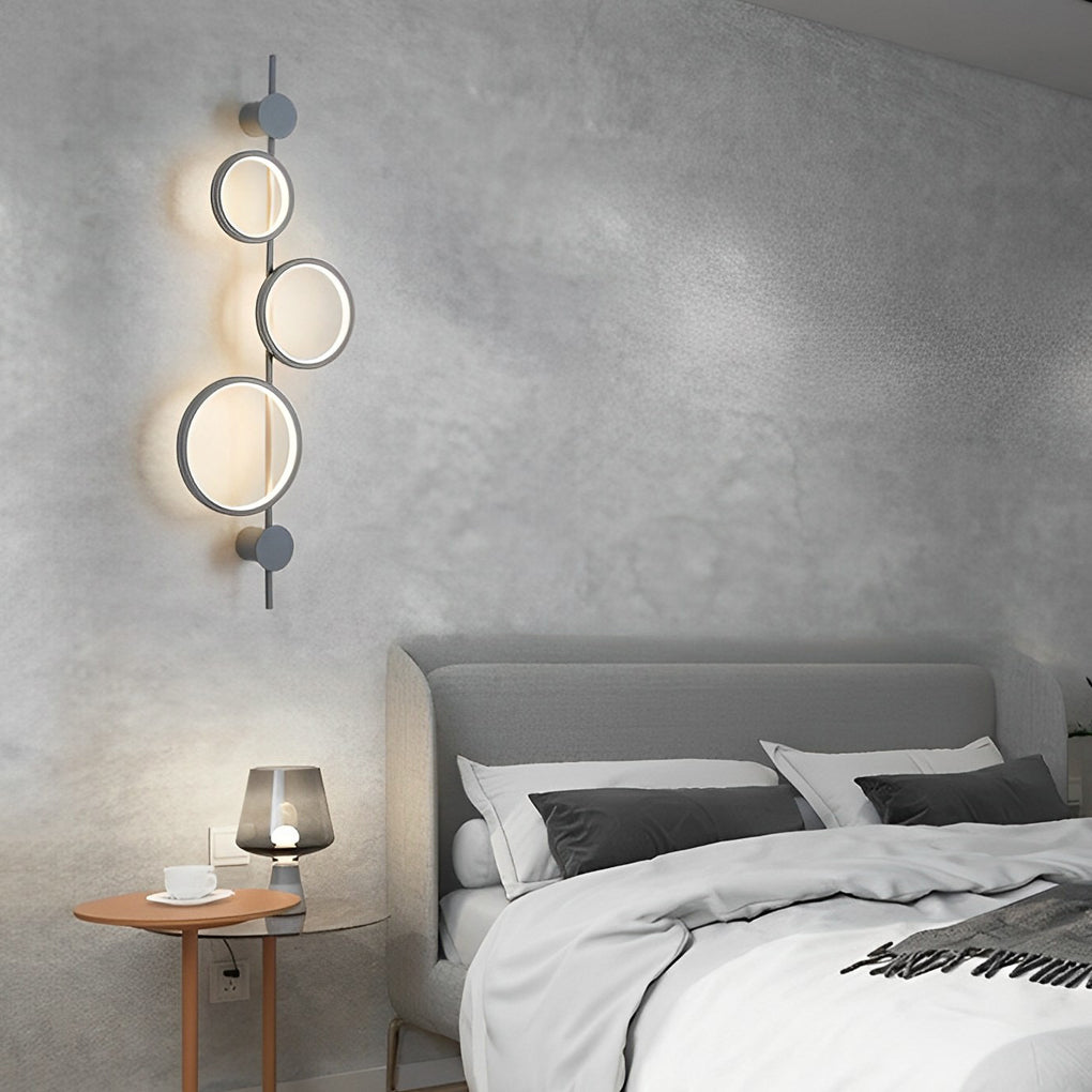 Modern Circular LED Wall Sconces - Creative Decorative Lighting for Living Room
