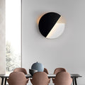 Modern Black Nordic 350° Rotatable LED Wall Sconce for Living Room
