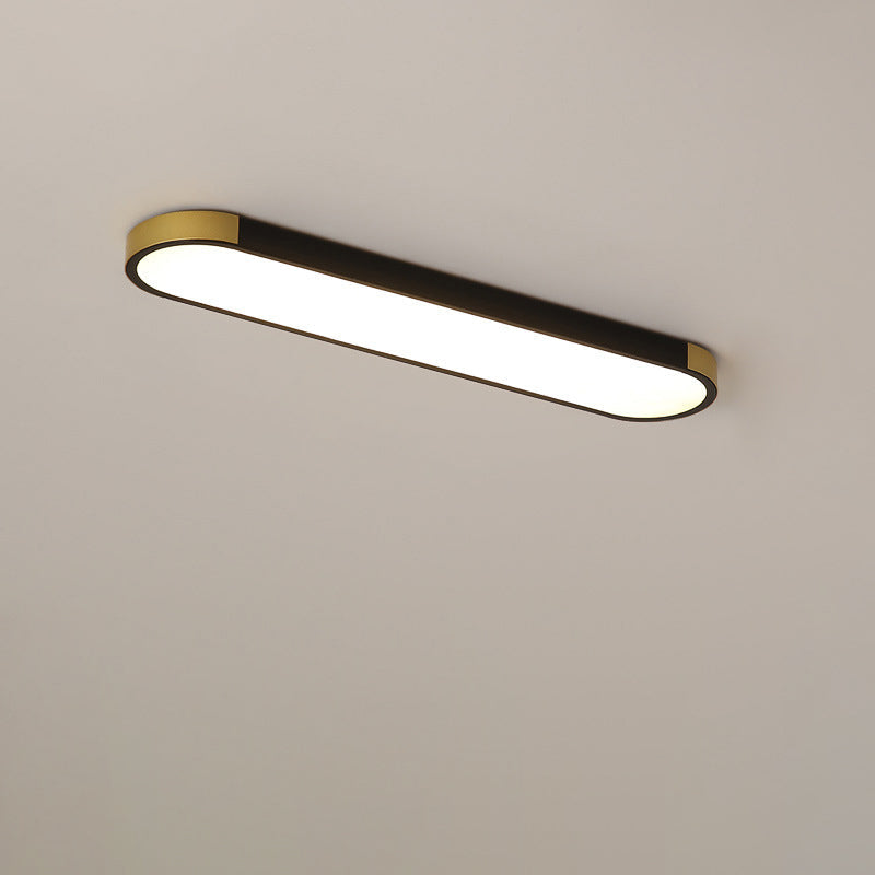 Sleek White Rectangular LED Flush Mount Ceiling Light for Modern Spaces