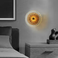 Luxury Round Glass LED Wall Light Fixture for Modern Living Spaces