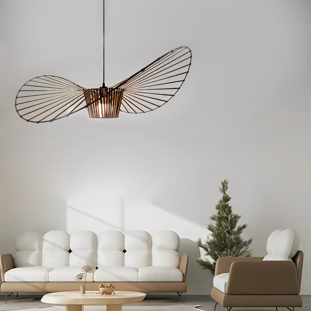 Nordic Fabric Chandelier Pendant Light Fixture in French Style for Dining Room