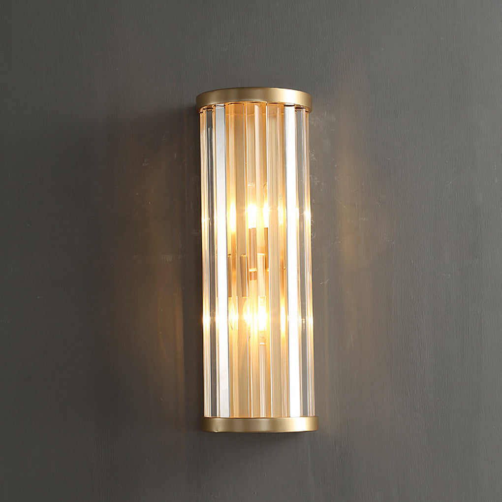Nordic Style Warm Light Crystal Wall Sconce Lamp for Bedroom Decor