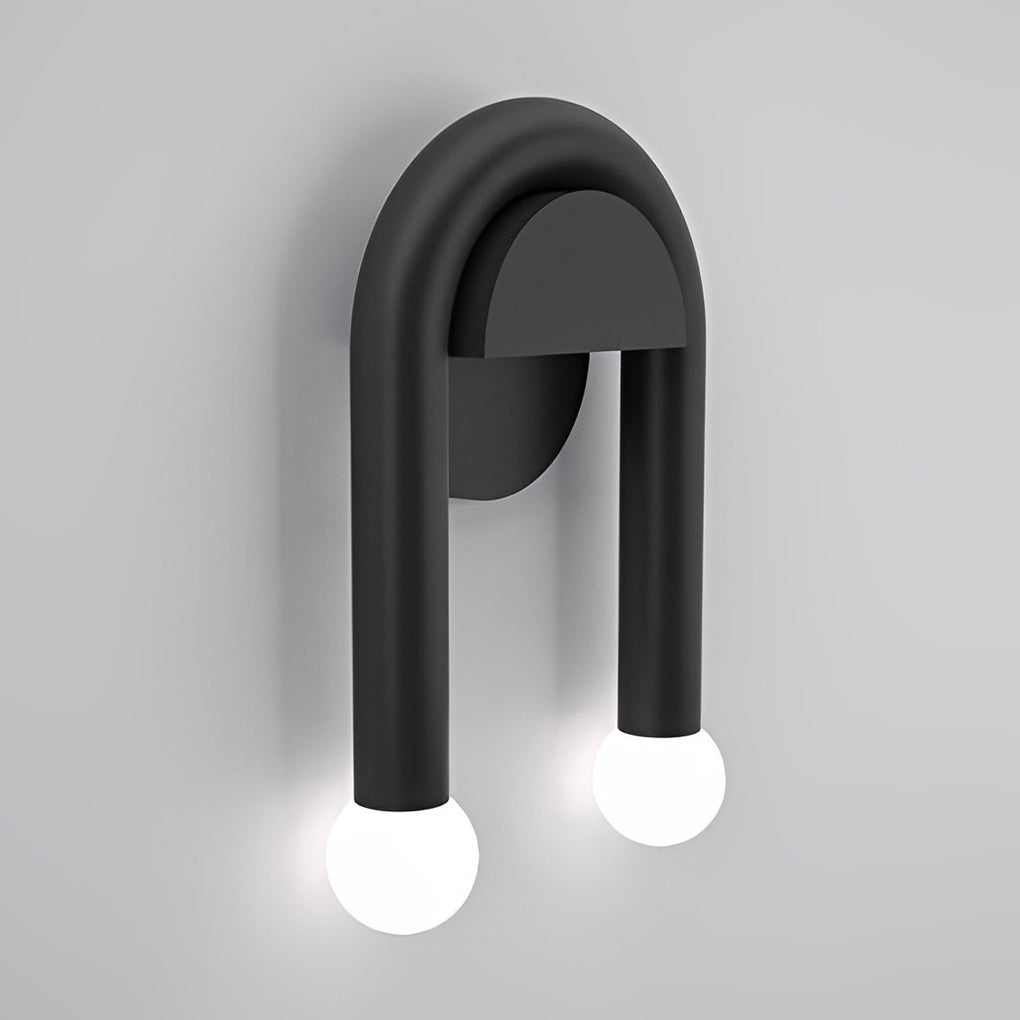 Black Nordic Wall Sconces - Stylish 2-Light Decorative Fixture for Hallway