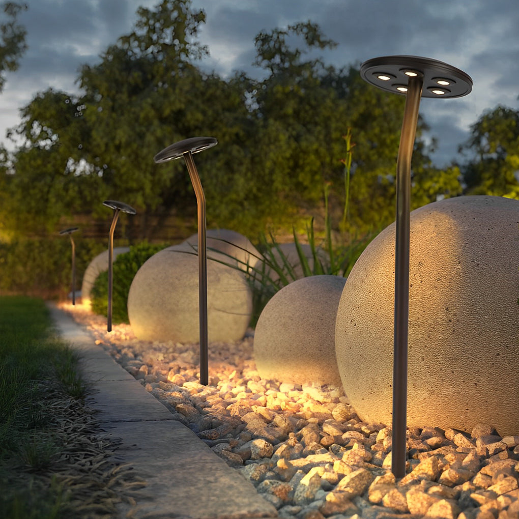 Durable Mushroom-Shaped LED Garden Pathway Light in Stylish Design
