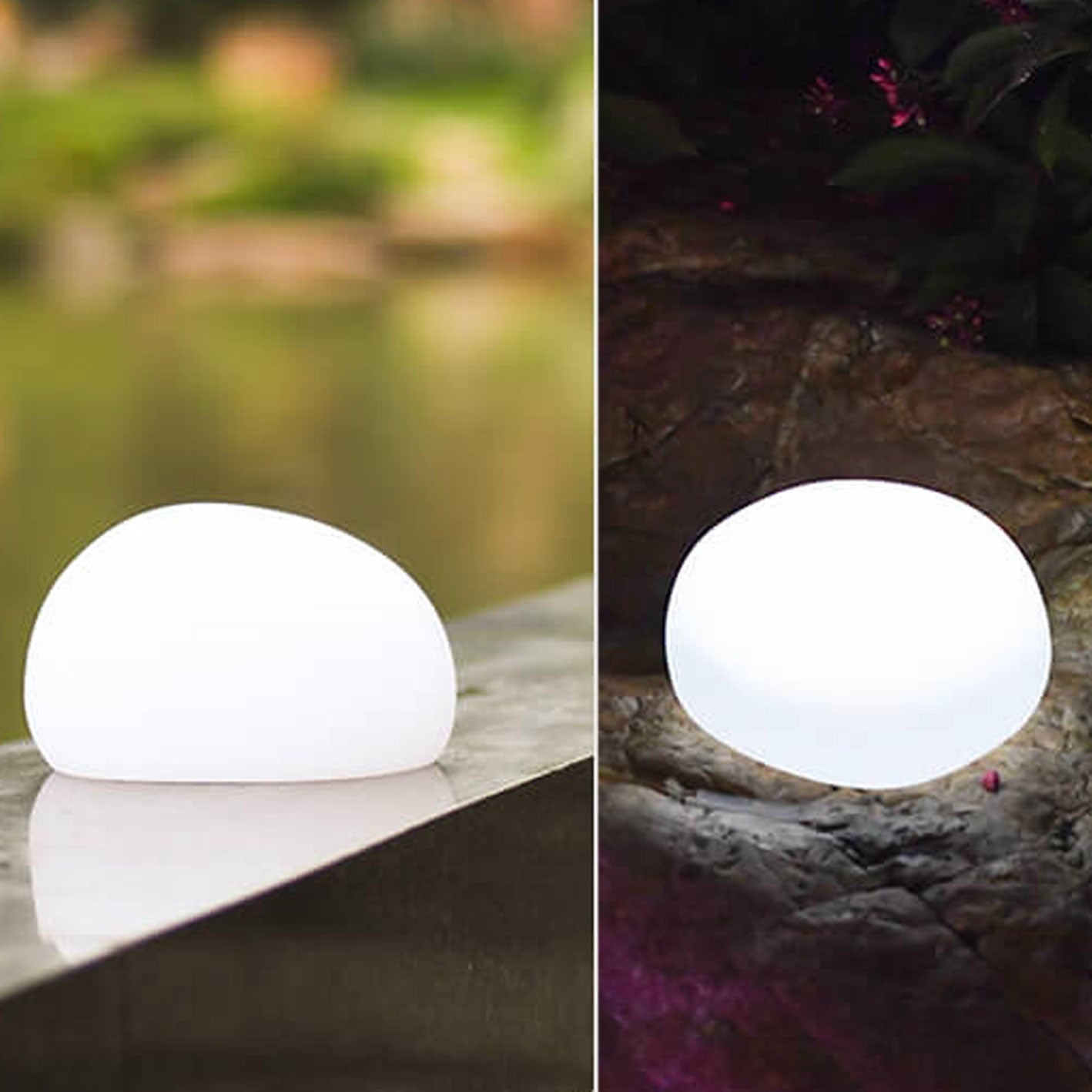 Bright White Solar-Powered Waterproof PE Spherical LED Lawn Lights