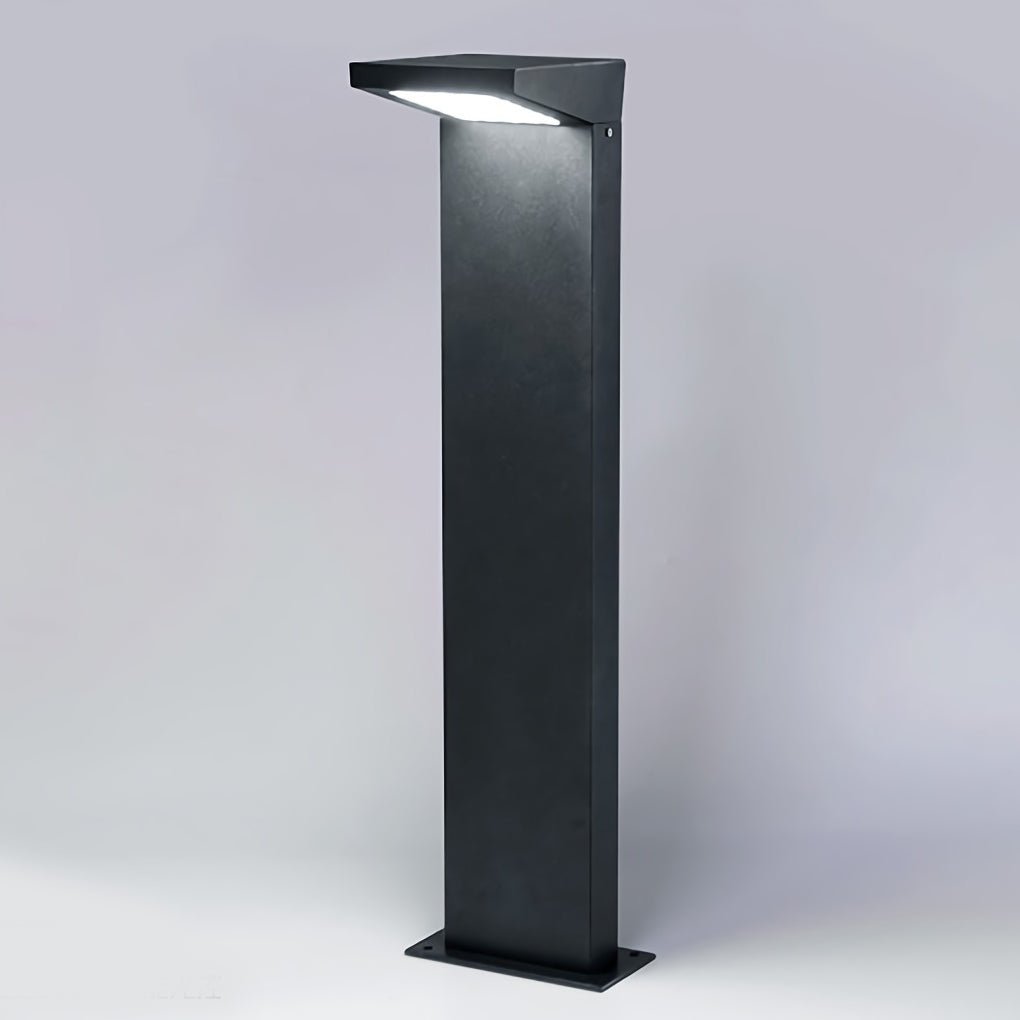 Modern Low Voltage Solar LED Bollard Light for Outdoor Landscaping