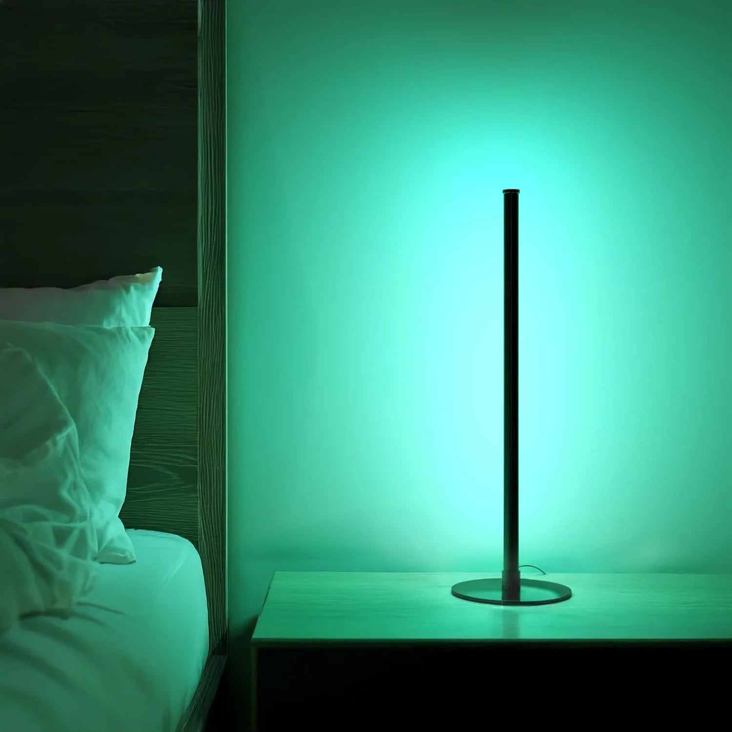 Elegant White Mini Nova Table Lamp for Bedside Nightstand Decor