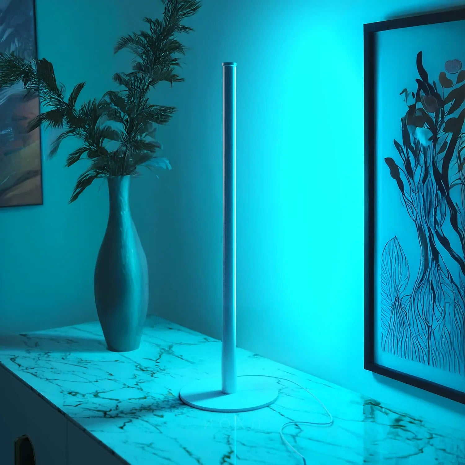 Elegant White Mini Nova Table Lamp for Bedside Nightstand Decor