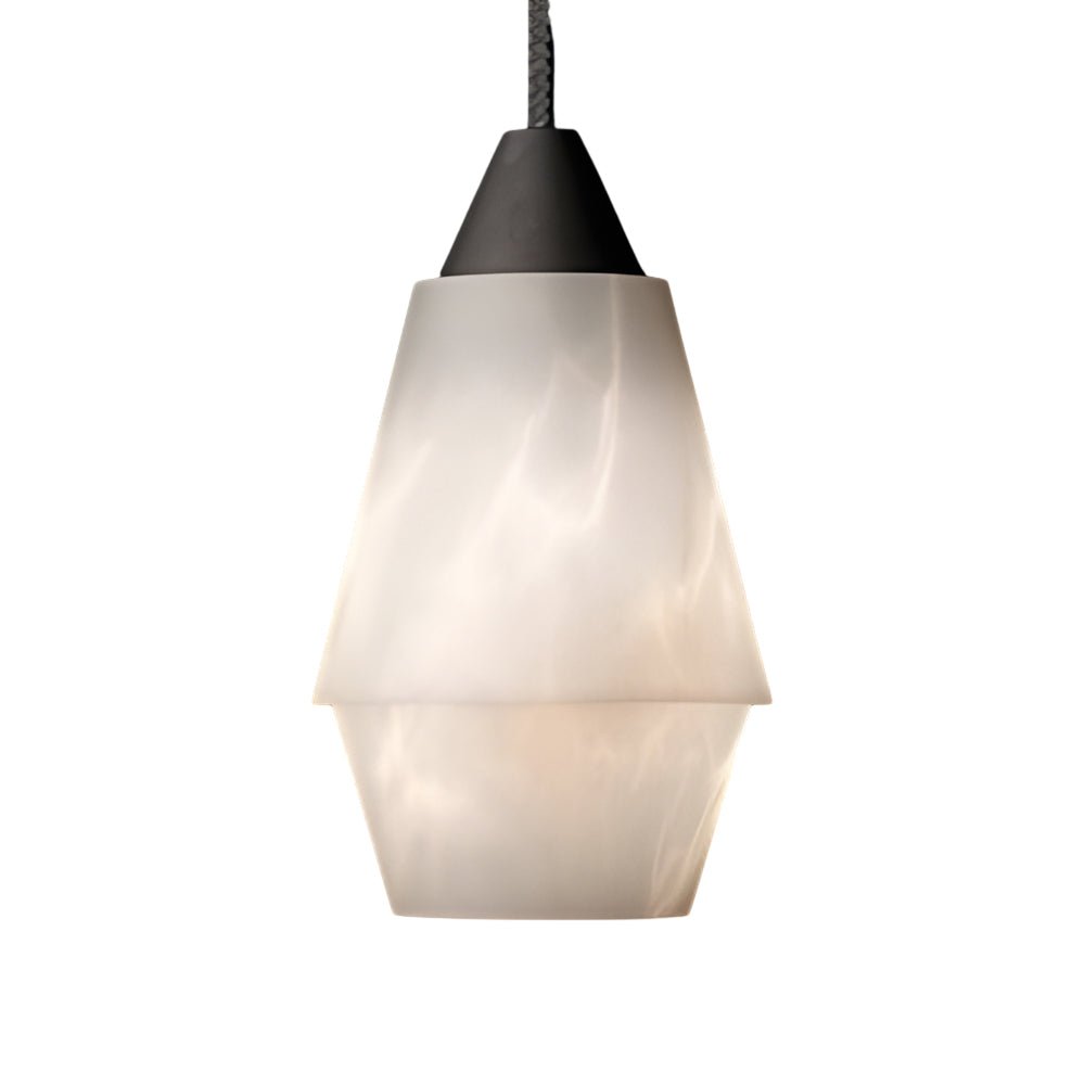 Elegant Alabaster Pendant Light Fixture for Kitchen Island - 7.87" H