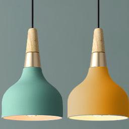 Contemporary Macaron Disc 1-Light Pendant Lamp for Kitchen & Dining Room