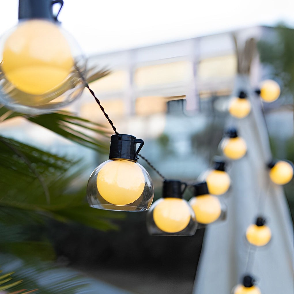 Multicolor LED Globe String Lights - Outdoor Festive Lighting Decor