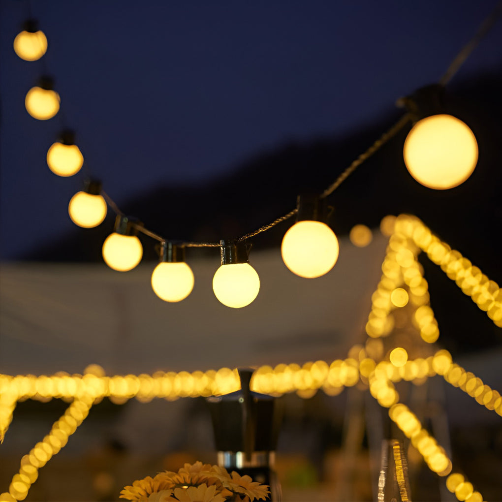 Colorful Waterproof LED Solar String Lights for Outdoor Camping Decor
