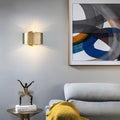 Gold Nordic Circular Up and Down Wall Lamp Sconce for Living Room