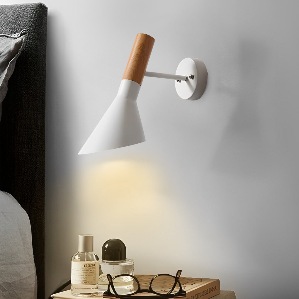 Vintage-Style Aluminum LED Wall Sconce Plug-In Light for Home Decor