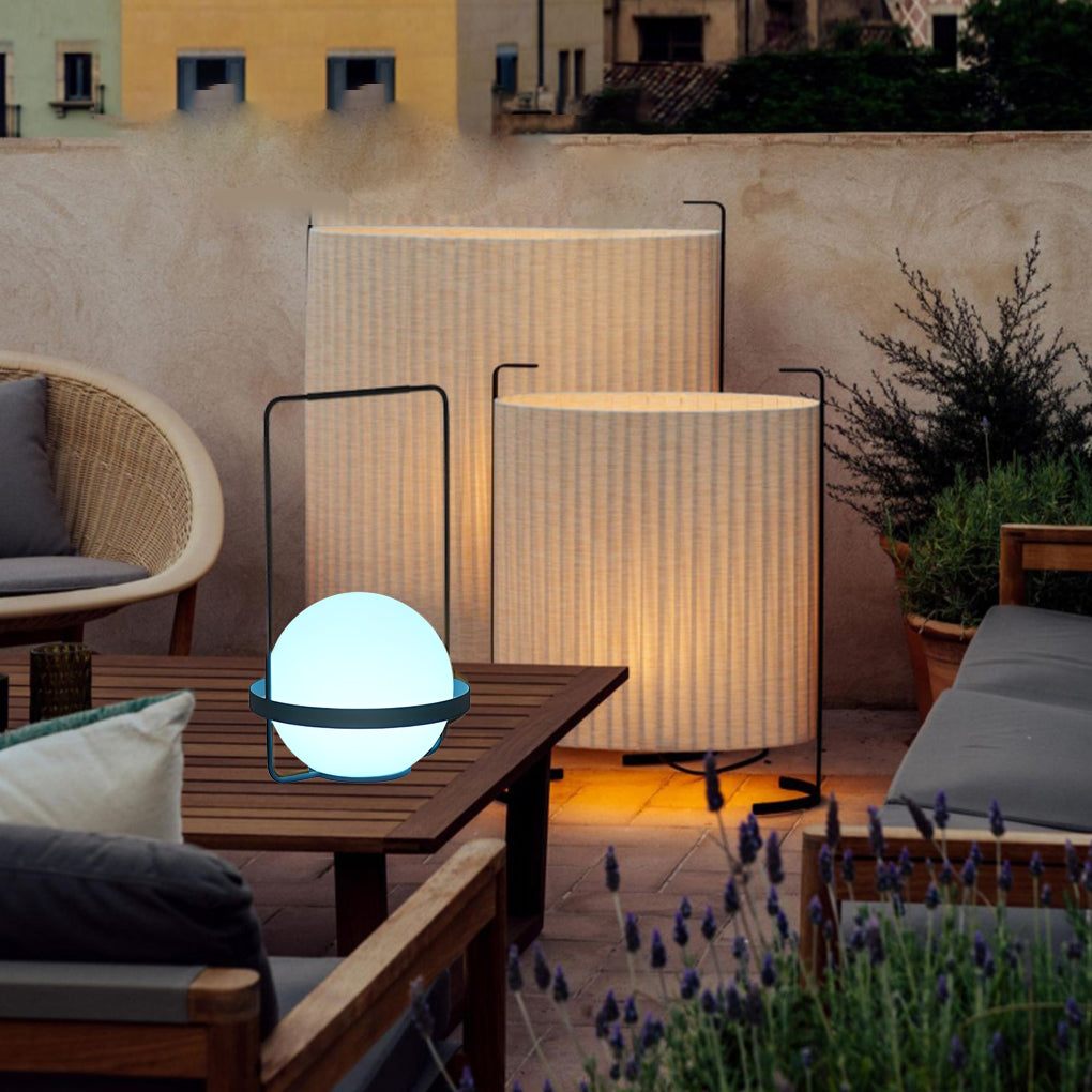 Colorful Portable Waterproof USB Rechargeable LED Ball Table Lamp for Indoor/Outdoor Use