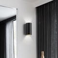 Modern Cylindrical LED Wall Washer Light in Sleek Black for Home Decor