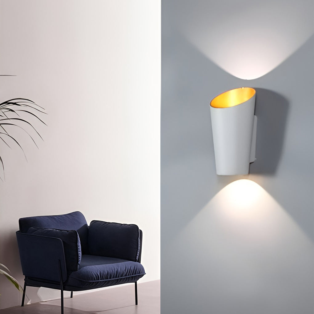 Cylindrical White Waterproof 10W LED Wall Lamp for Modern Interiors