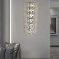 Modern Crystal Cylinder LED Wall Sconce Light Fixture for Living Room