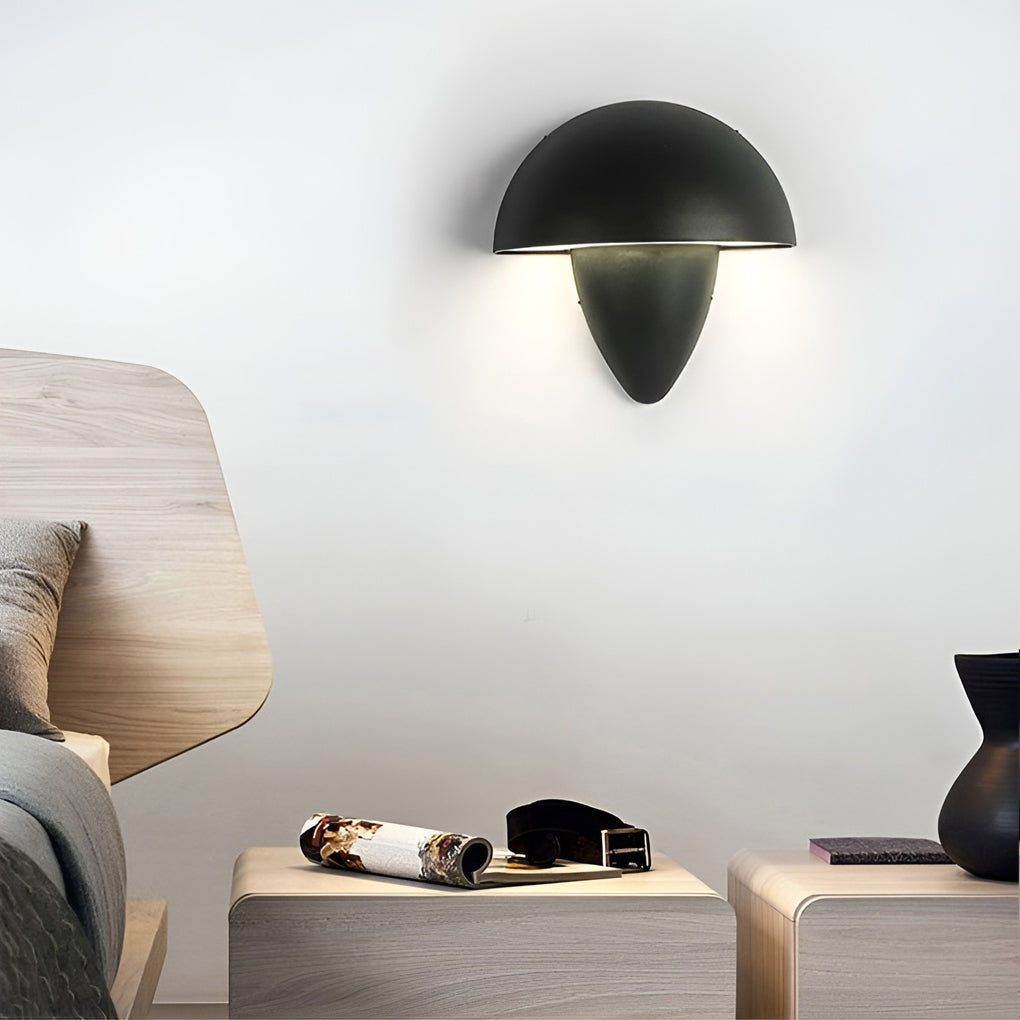 Modern Waterproof Mushroom-Shaped LED Wall Lamp for Outdoor Gardens
