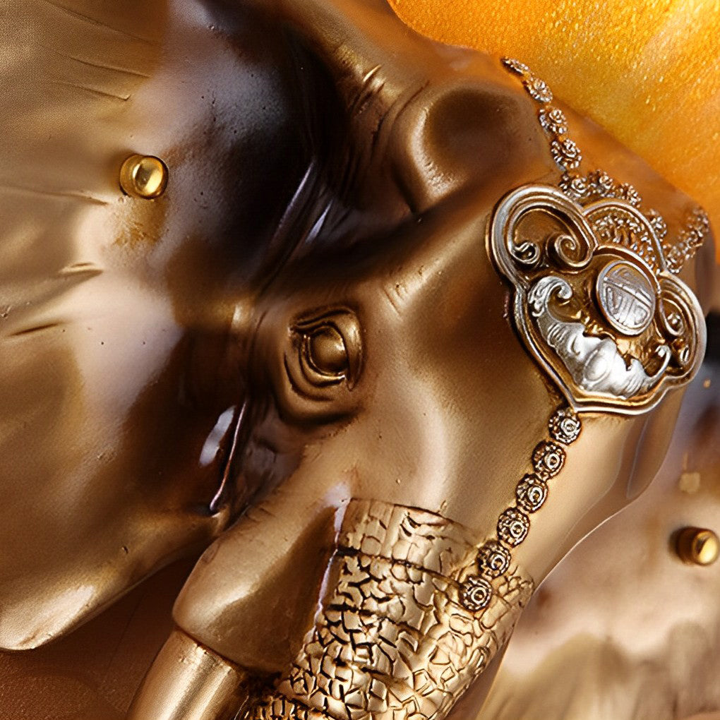 Luxury Cartoon Elephant Resin Wall Sconce Lighting for Kids' Rooms