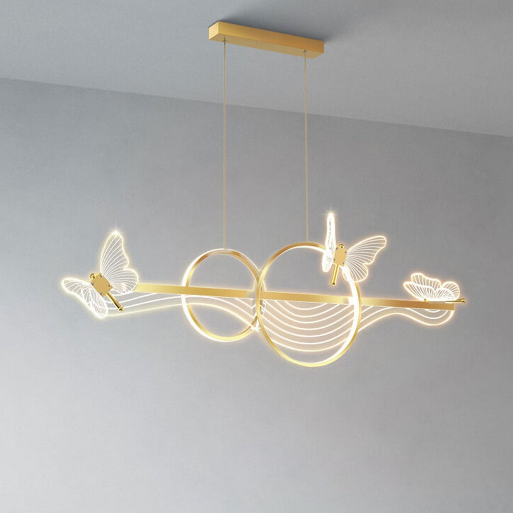 Luxury Nordic Style LED Chandelier Pendant Light for Kitchen Island