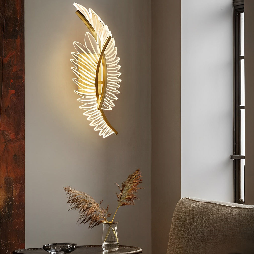 Postmodern Acrylic LED Wall Lamp with Dimming, Ideal for Living Room