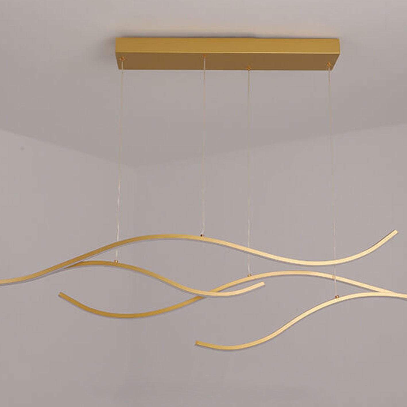 Scandinavian White LED Chandelier Pendant Light for Modern Interiors