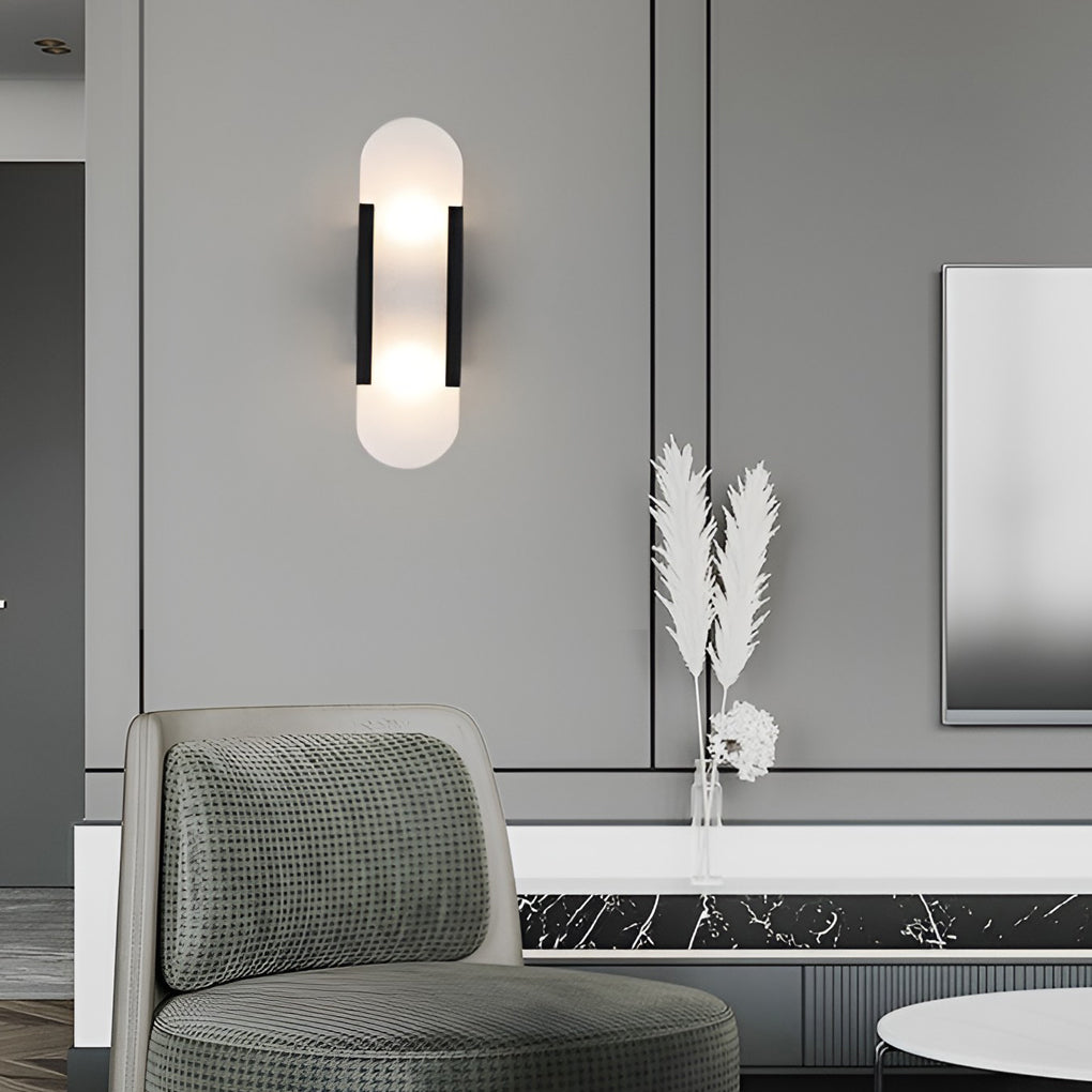 Modern Electroplated Metal G4 LED Wall Sconces for Living Room Decor