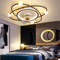 Nordic Style Dimmable LED Ceiling Fan Light in Elegant White Finish