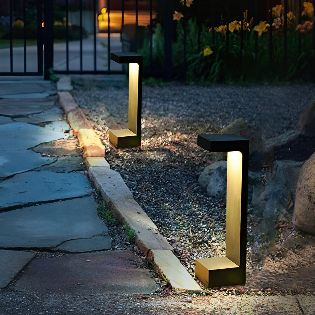 Modern Waterproof COB Rectangular Pathway Lights for Outdoor Garden Use