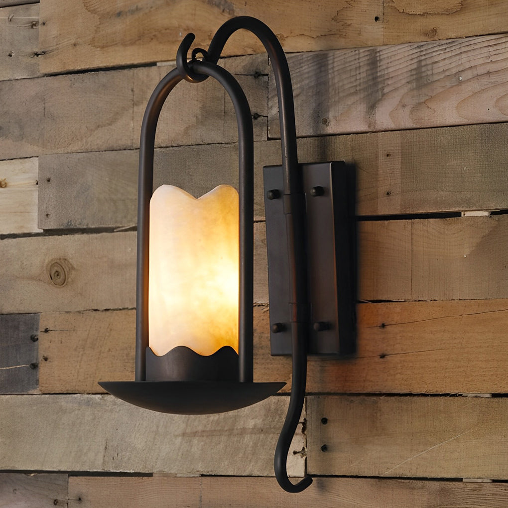 Black Retro Iron LED Wall Lamp in American Style for Home Accent Lighting