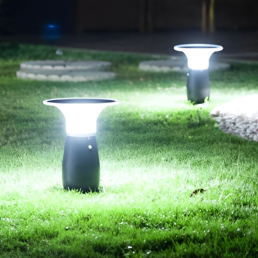 Modern Black 3.5W Solar LED Path Downlights for Outdoor Landscape Lighting