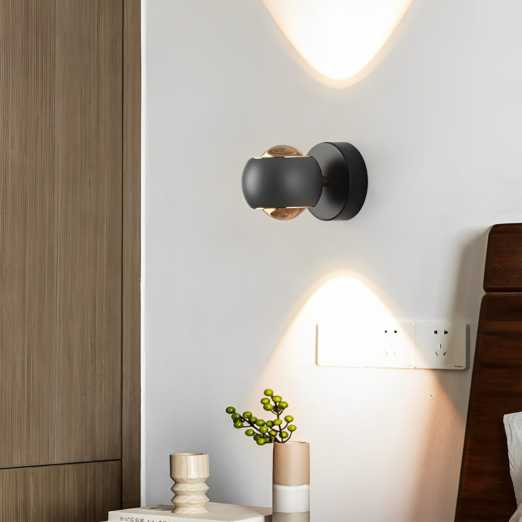 Sleek White LED Up and Down Wall Washer Light for Living Room Decor
