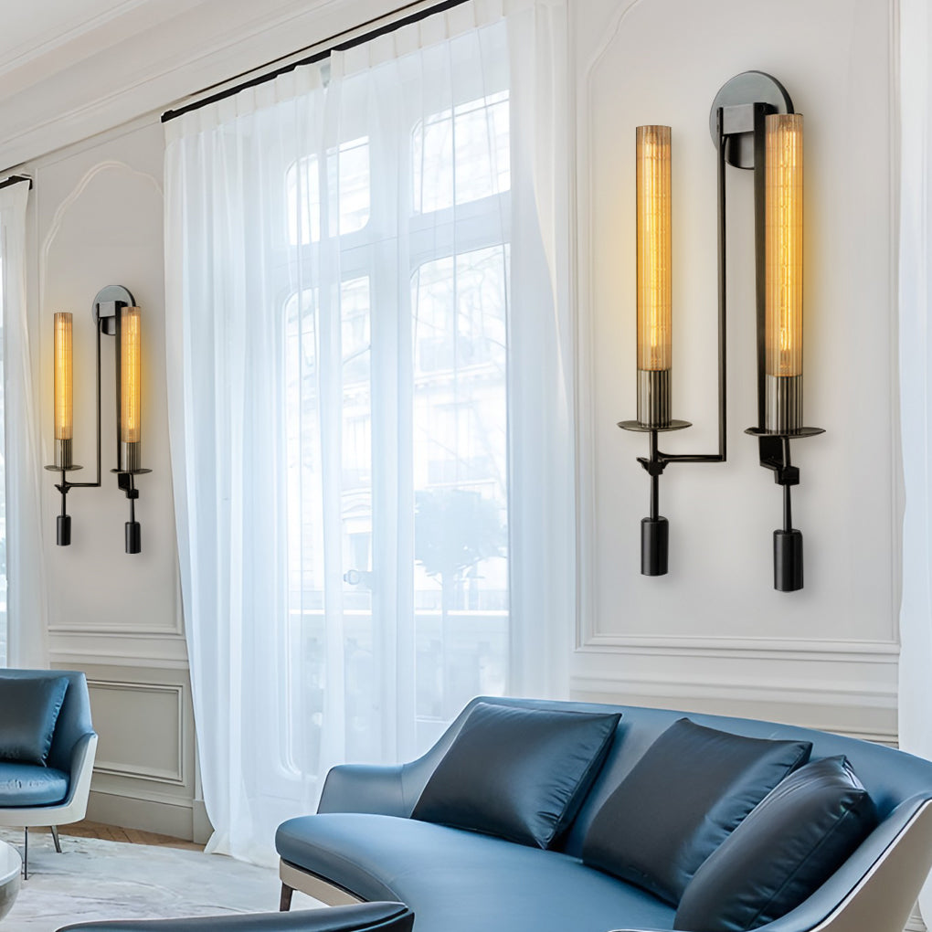 Elegant Crystal E14 Wall Lamp Fixture - Postmodern Plug-in Lighting