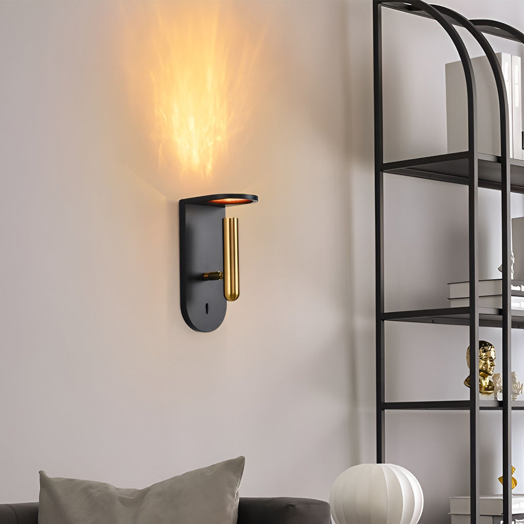 Rustic 3W LED Flame Effect Wall Sconce in Nordic Style for Living Room