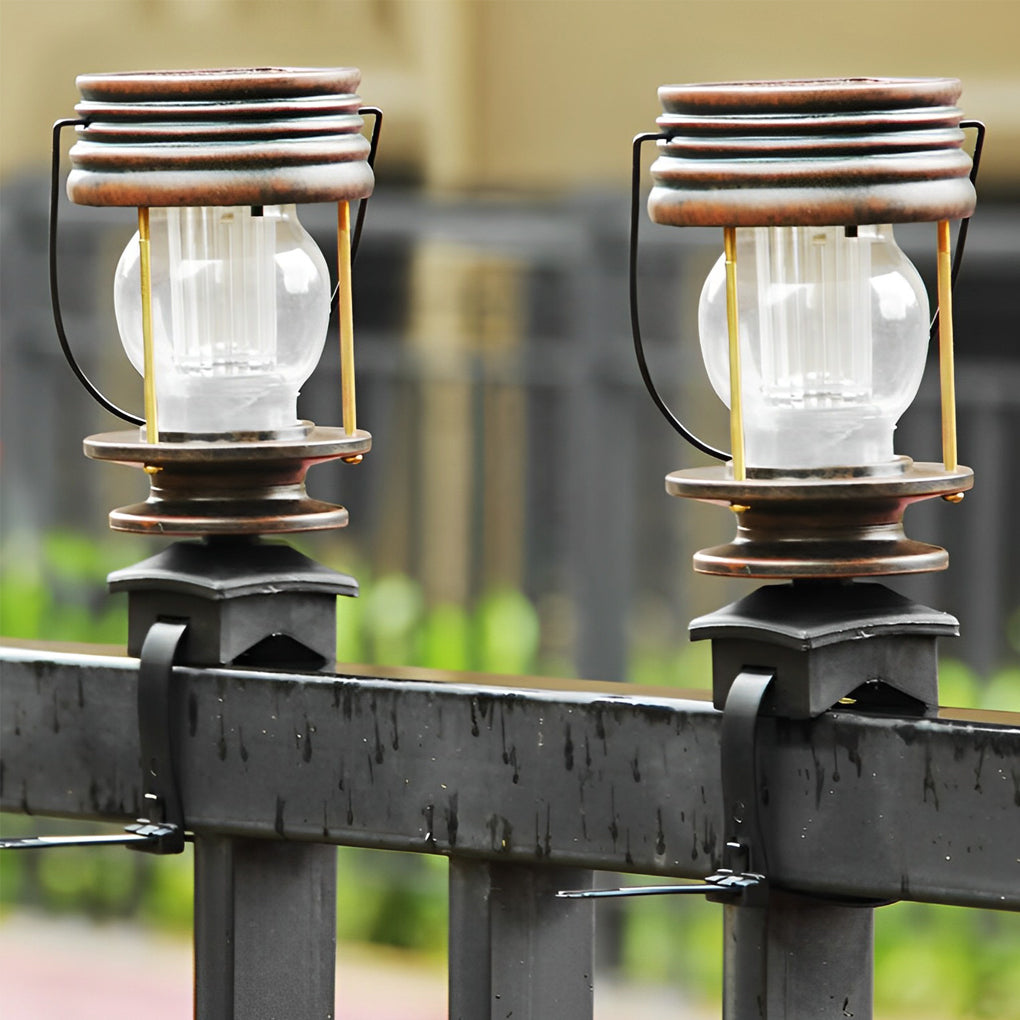 Vintage Outdoor Solar LED Lights - Waterproof Portable Garden Fixtures