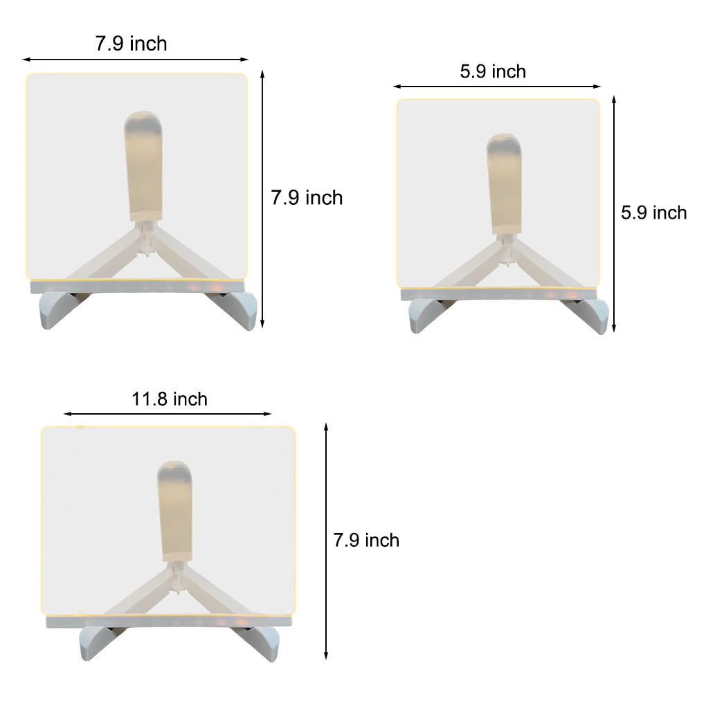 Colorful LED Acrylic Writable Message Board Table Lamp for Bedroom Decor
