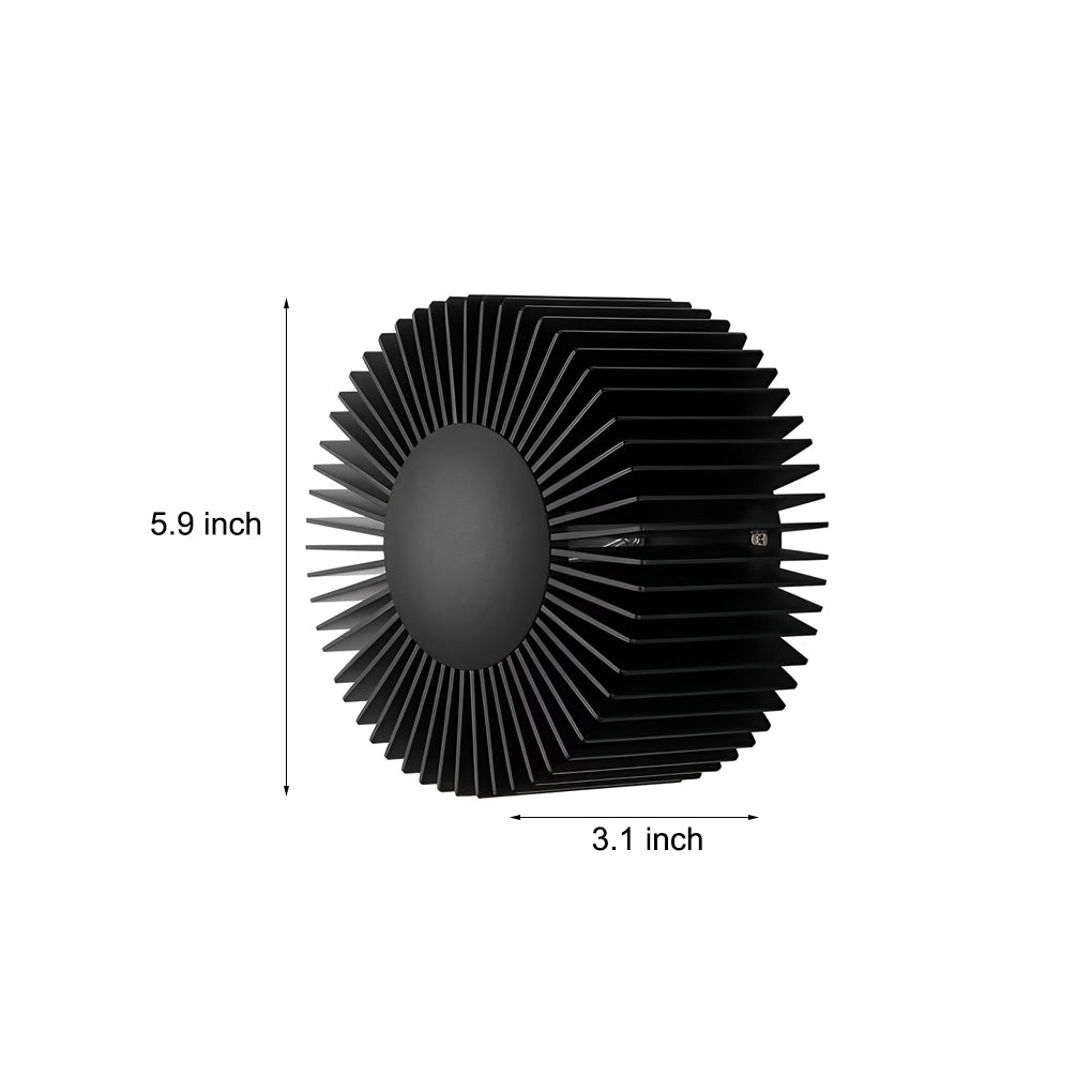 Aluminum Round Sunflower LED Wall Light Fixture for Modern Home Decor
