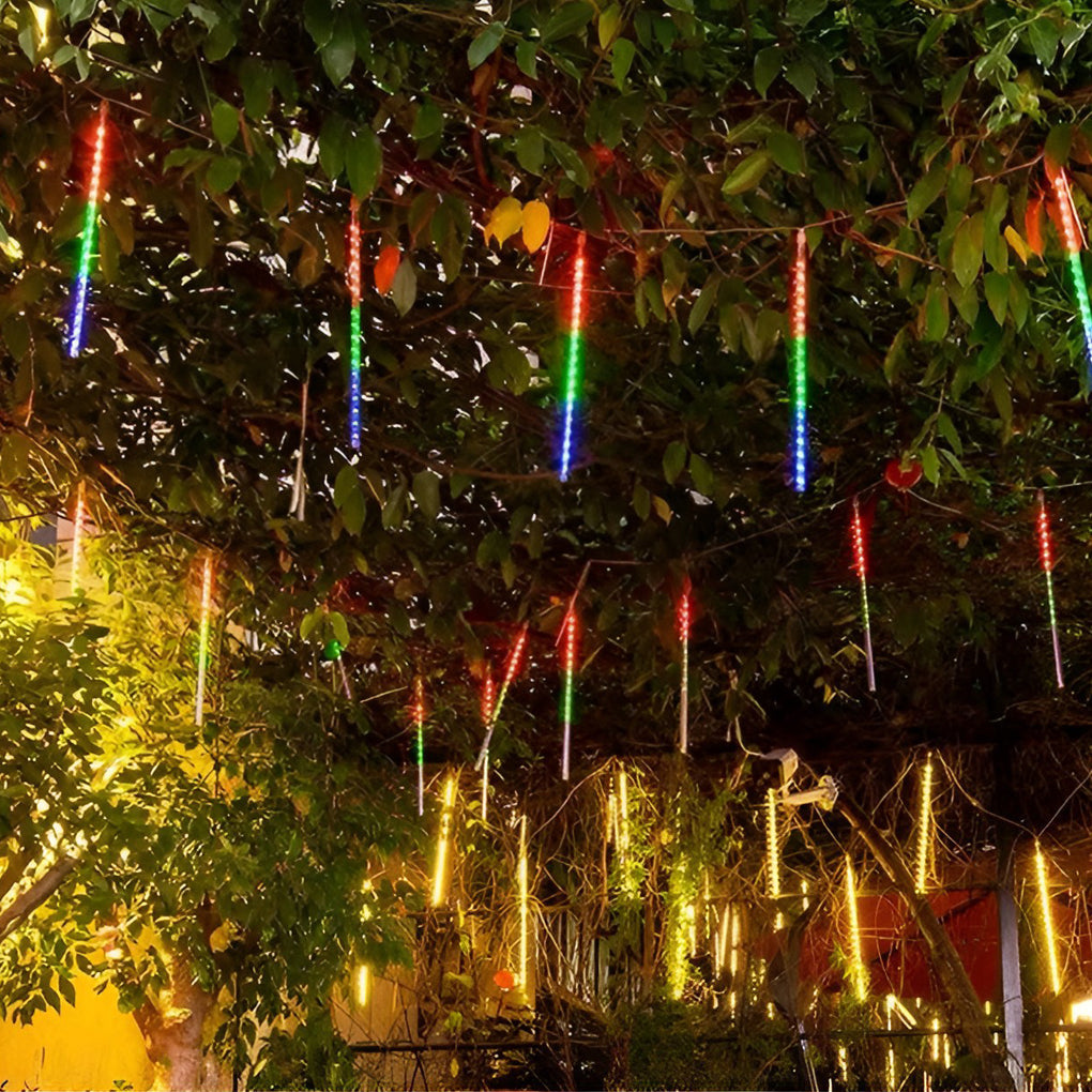 Vibrant Waterproof Solar LED Meteor Shower Lights for Outdoor Tree Decor