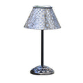 Elegant Silver Metal LED Outdoor Table Lamp – Waterproof & Stylish Accent