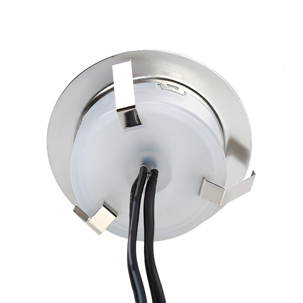 Sleek Outdoor LED Ground Lights - White Stainless Steel Deck Fixtures