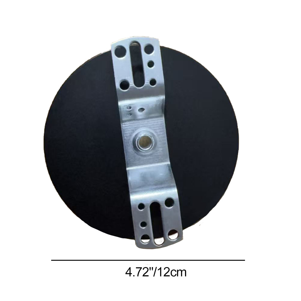 Adjustable Wall Light Base Fixture for 4-Inch Electrical Boxes, Black Metal