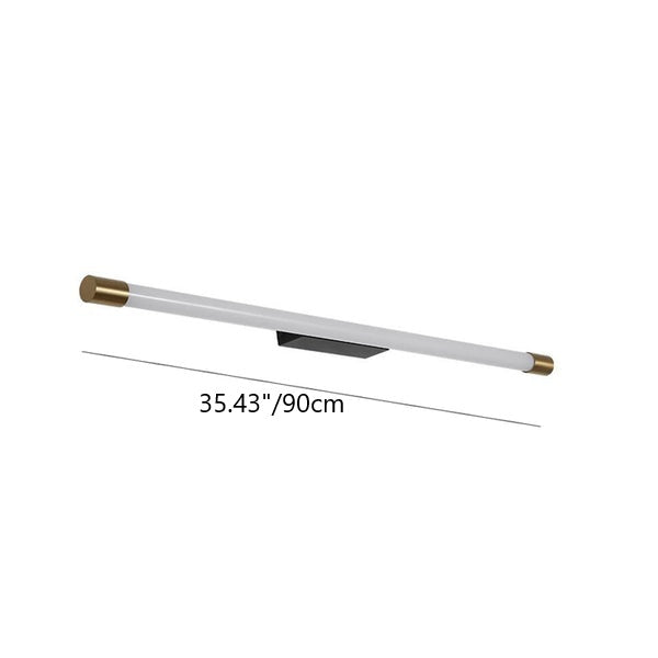 Minimalist Aluminum LED Wall Sconce Lamp in Thin Tube Design for Living Room