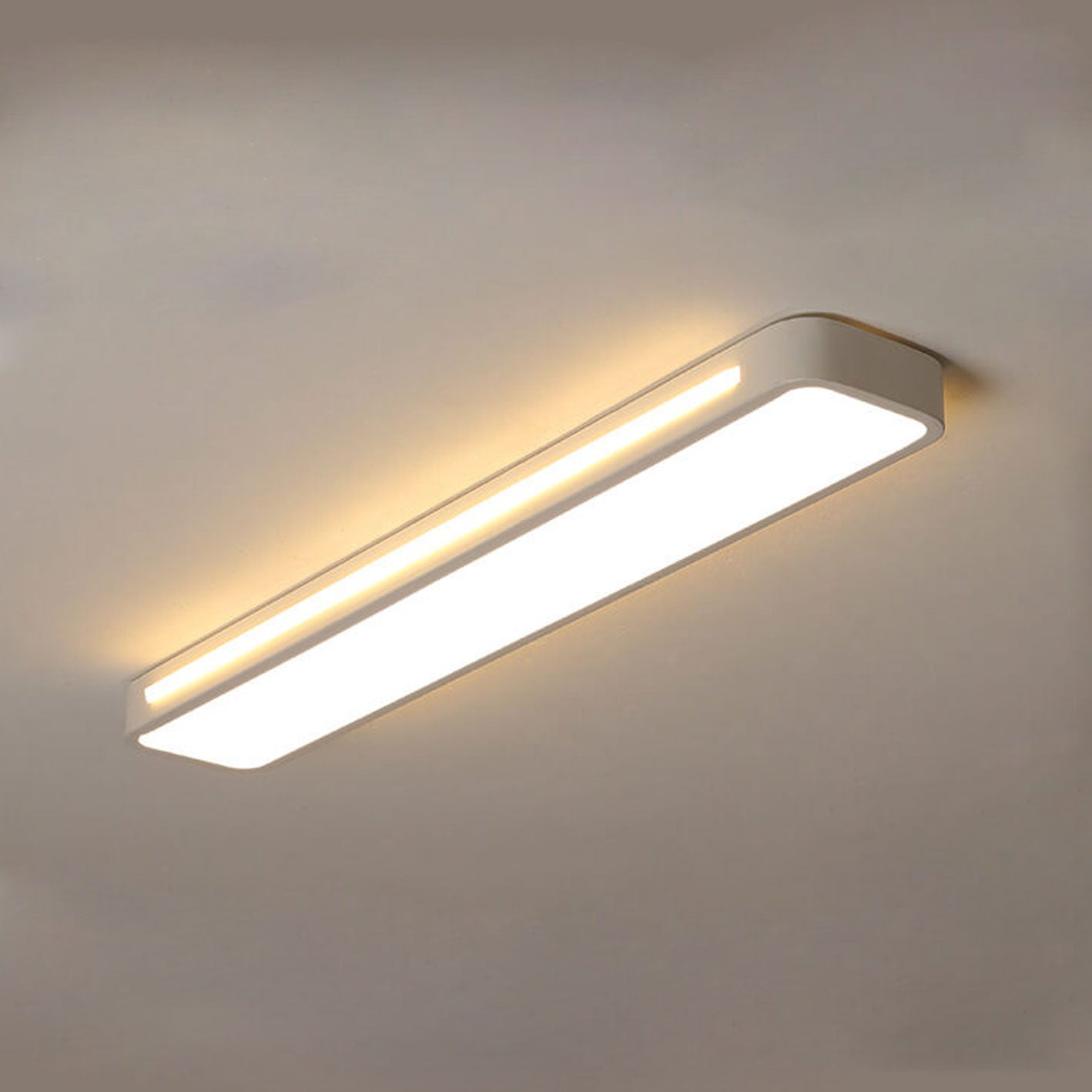 Nordic Minimalist White LED Flush Mount Ceiling Light for Modern Spaces