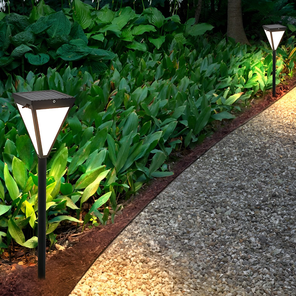 Elegant Waterproof 2.6W Solar LED Pathway Post Light for Outdoor Spaces