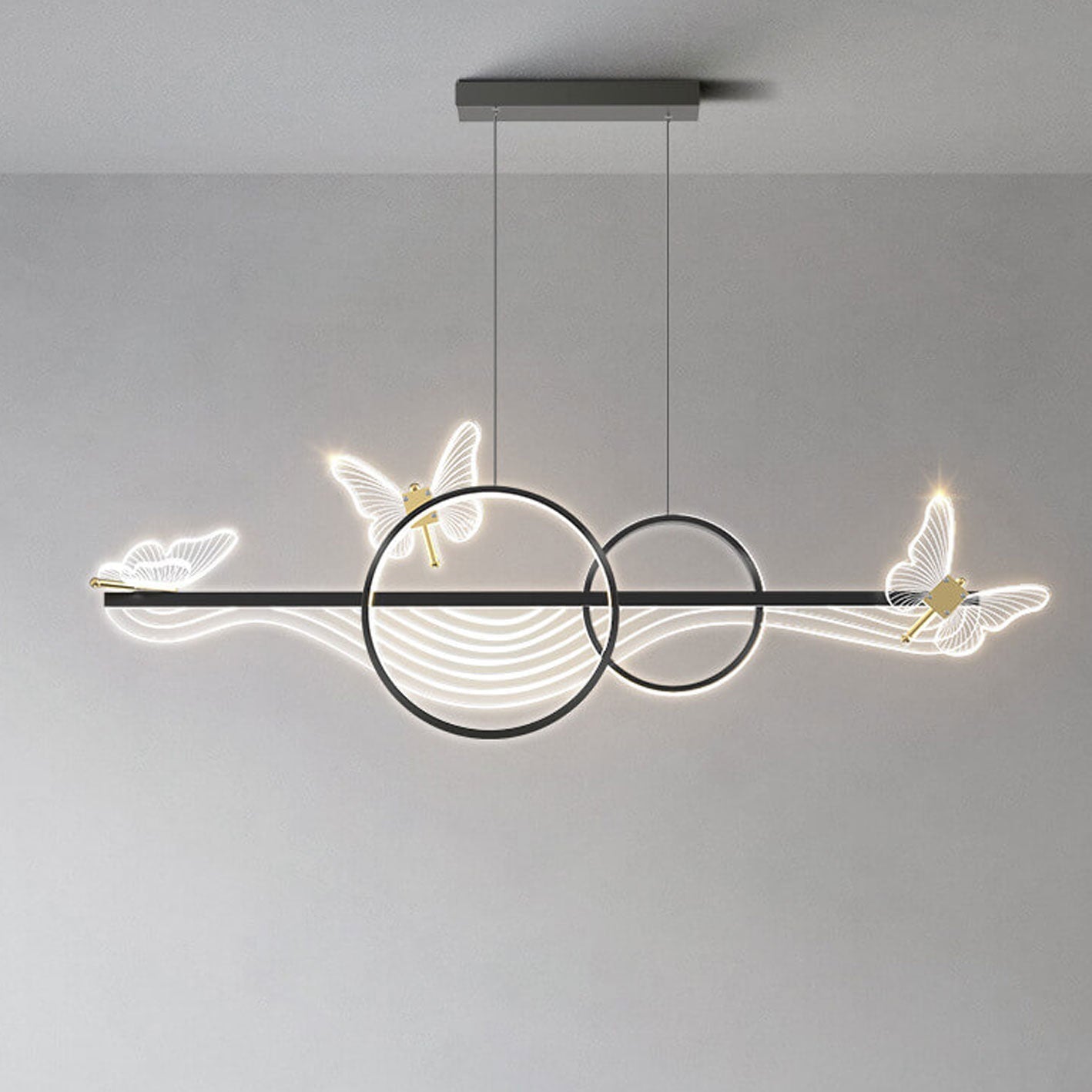 Luxury Nordic Style LED Chandelier Pendant Light for Kitchen Island