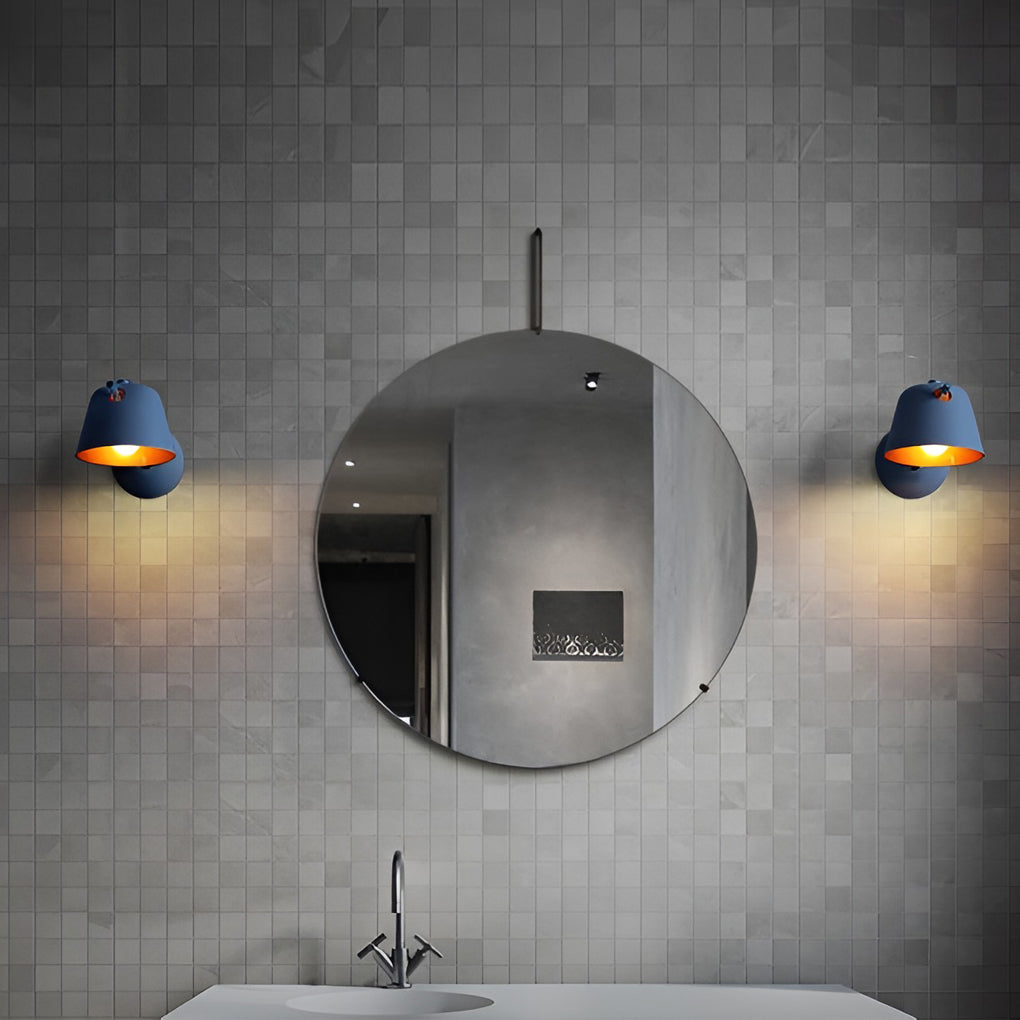 Matte Metal Nordic Hat-Style Wall Sconce Lighting for Modern Home Decor
