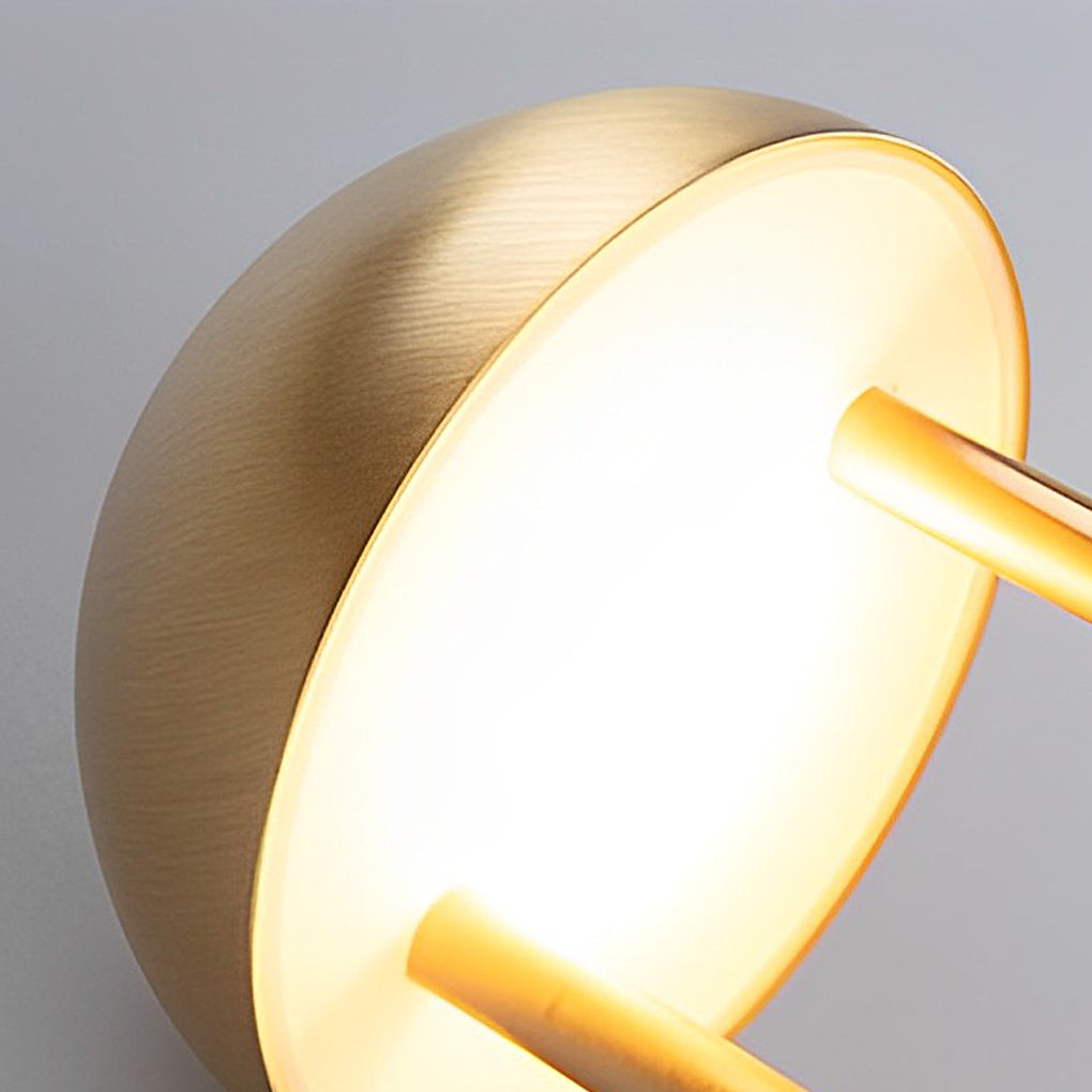 Modern Nickel Touch Dimming Jingle Table Lamp for Living Room Ambiance