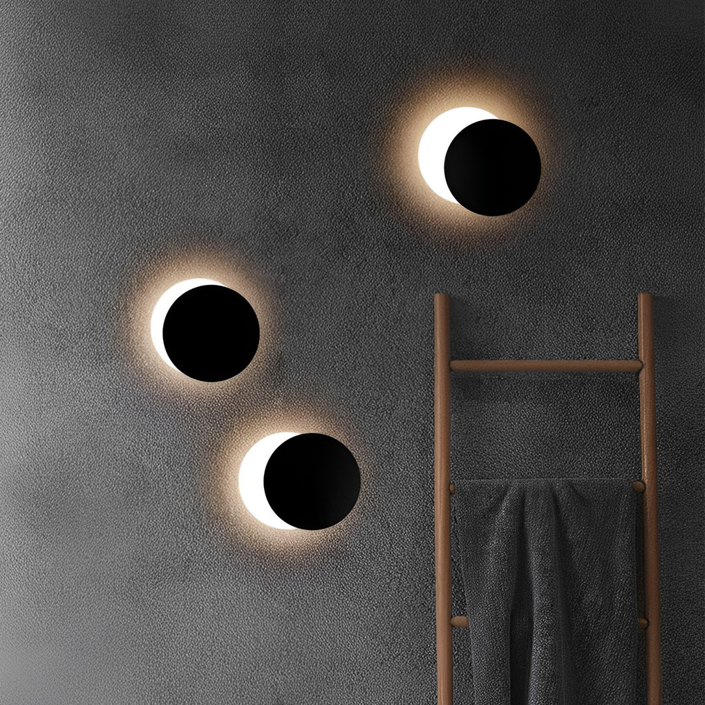 360° Rotatable LED Round Wall Sconce Light for Modern Home Décor