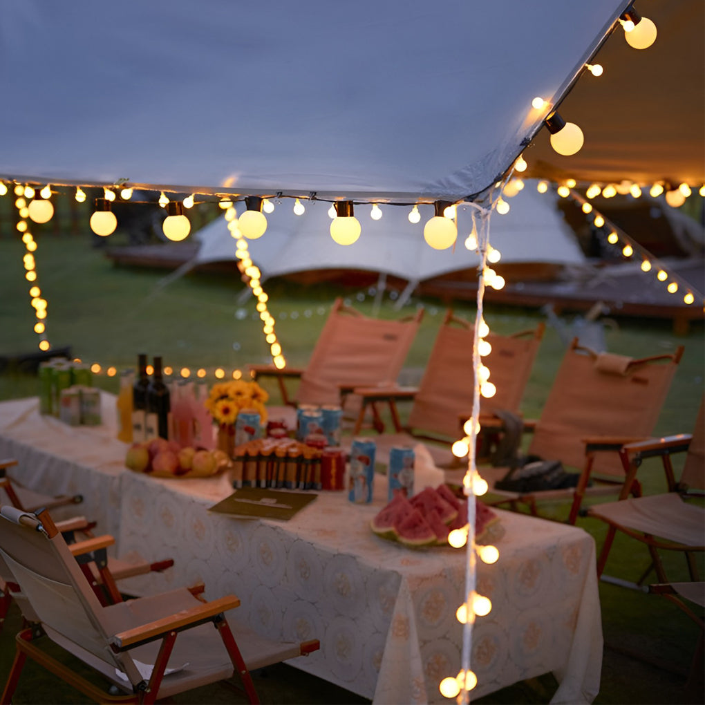 Colorful Waterproof LED Solar String Lights for Outdoor Camping Decor